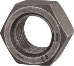 Value Collection - 1-1/4 - 7 UNC Steel Left Hand Hex Nut - 1-7/8" Across Flats, 1-1/16" High, Uncoated - Exact Industrial Supply