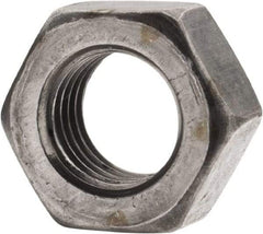 Value Collection - 5/16-24 UNF Steel Left Hand Hex Nut - 1/2" Across Flats, 17/64" High, Uncoated - Exact Industrial Supply