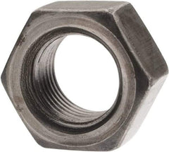 Value Collection - 1/2-20 UNF Steel Left Hand Hex Nut - 3/4" Across Flats, 7/16" High, Uncoated - Exact Industrial Supply