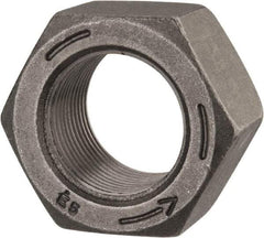 Value Collection - 1-1/4 - 12 UNF Steel Left Hand Hex Nut - 1-7/8" Across Flats, 1-1/16" High, Uncoated - Exact Industrial Supply