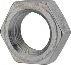 Value Collection - 1-1/8 - 12 UNF Steel Right Hand Hex Jam Nut - 1-11/16" Across Flats, 39/64" High, Zinc Clear Finish - Exact Industrial Supply