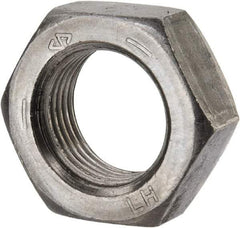 Value Collection - 3/4-16 UNF Steel Left Hand Hex Jam Nut - 1-1/8" Across Flats, 27/64" High, Uncoated - Exact Industrial Supply