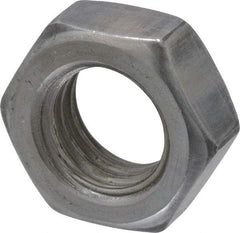 Value Collection - 1/2-13 UNC Steel Right Hand Hex Jam Nut - 3/4" Across Flats, 5/16" High, Uncoated - Exact Industrial Supply