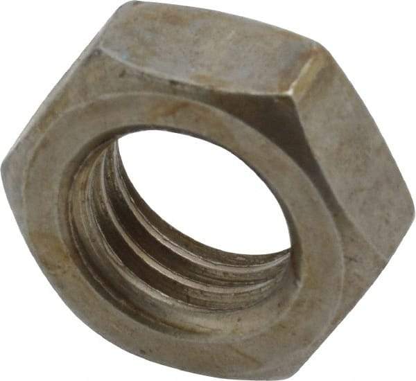 Value Collection - 5/8-11 UNC Steel Right Hand Hex Jam Nut - 5/16" Across Flats, 3/8" High, Uncoated - Exact Industrial Supply