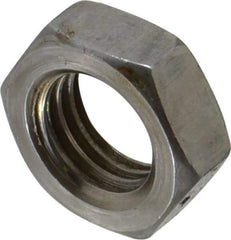 Value Collection - 3/4-10 UNC Steel Right Hand Hex Jam Nut - 1-1/8" Across Flats, 0.4219" High, Uncoated - Exact Industrial Supply