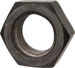 Value Collection - 1-1/2 - 6 UNC Steel Right Hand Hex Jam Nut - 2-1/4" Across Flats, 0.8438" High, Uncoated - Exact Industrial Supply