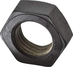 Value Collection - 1-3/4 - 5 UNC Steel Right Hand Hex Jam Nut - 2-5/8" Across Flats, 31/32" High, Uncoated - Exact Industrial Supply