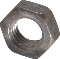 Value Collection - 5/16-24 UNF Steel Right Hand Hex Jam Nut - 1/2" Across Flats, 3/16" High, Uncoated - Exact Industrial Supply