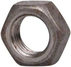 Value Collection - 3/8-24 UNF Steel Right Hand Hex Jam Nut - 9/16" Across Flats, 0.2188" High, Uncoated - Exact Industrial Supply