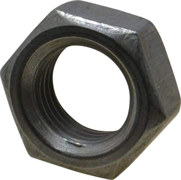 Value Collection - 1/2-20 UNF Steel Right Hand Hex Jam Nut - 3/4" Across Flats, 5/16" High, Uncoated - Exact Industrial Supply
