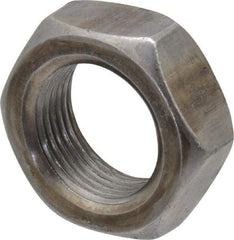 Value Collection - 1-14 UNF Steel Right Hand Hex Jam Nut - 1-1/2" Across Flats, 0.5469" High, Uncoated - Exact Industrial Supply