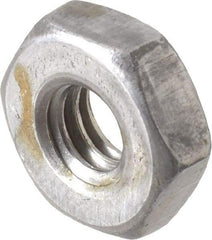 Value Collection - 1/4-20 UNC Steel Right Hand Heavy Hex Jam Nut - 1/2" Across Flats, 11/64" High, Uncoated, 2B Class of Fit - Exact Industrial Supply