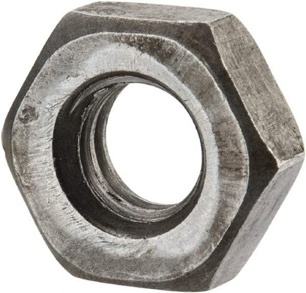 Value Collection - 5/16-18 UNC Steel Right Hand Heavy Hex Jam Nut - 9/16" Across Flats, 13/64" High, Uncoated, 2B Class of Fit - Exact Industrial Supply