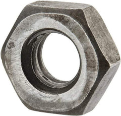 Value Collection - 5/16-18 UNC Steel Right Hand Heavy Hex Jam Nut - 9/16" Across Flats, 13/64" High, Uncoated, 2B Class of Fit - Exact Industrial Supply