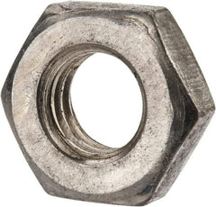 Value Collection - 7/16-14 UNC Steel Right Hand Heavy Hex Jam Nut - 3/4" Across Flats, 1/4" High, Uncoated, 2B Class of Fit - Exact Industrial Supply