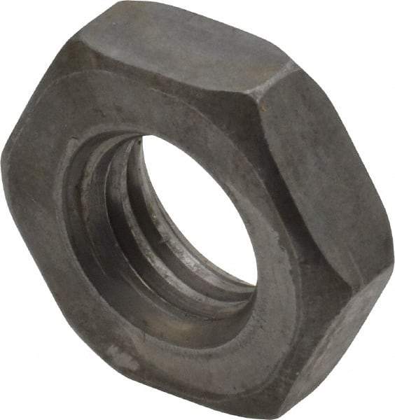 Value Collection - 1/2-13 UNC Steel Right Hand Heavy Hex Jam Nut - 7/8" Across Flats, 19/64" High, Uncoated, 2B Class of Fit - Exact Industrial Supply