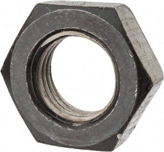 Value Collection - 1-1/2 - 6 UNC Steel Right Hand Heavy Hex Jam Nut - 2-3/8" Across Flats, 27/32" High, Uncoated, 2B Class of Fit - Exact Industrial Supply