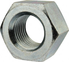 Value Collection - 1-1/2 - 6 UNC Steel Right Hand Heavy Hex Nut - 2-3/8" Across Flats, 1.4688" High, Zinc-Plated Finish - Exact Industrial Supply