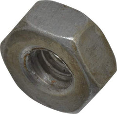 Value Collection - 1/4-20 UNC Steel Right Hand Heavy Hex Nut - 1/2" Across Flats, 15/64" High, Uncoated, 2B Class of Fit - Exact Industrial Supply