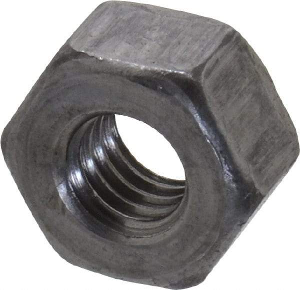 Value Collection - 5/16-18 UNC Steel Right Hand Heavy Hex Nut - 9/16" Across Flats, 19/64" High, Uncoated, 2B Class of Fit - Exact Industrial Supply