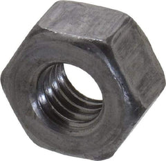 Value Collection - 5/16-18 UNC Steel Right Hand Heavy Hex Nut - 9/16" Across Flats, 19/64" High, Uncoated, 2B Class of Fit - Exact Industrial Supply