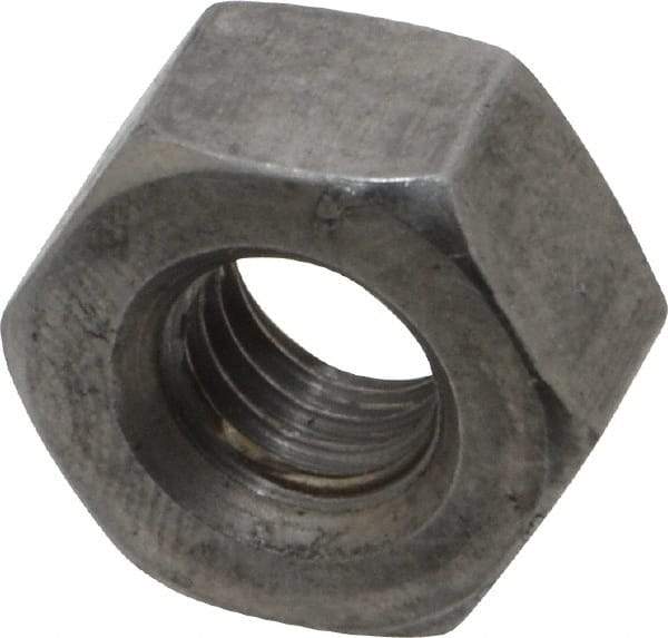 Value Collection - 3/8-16 UNC Steel Right Hand Heavy Hex Nut - 11/16" Across Flats, 23/64" High, Uncoated, 2B Class of Fit - Exact Industrial Supply