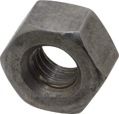 Value Collection - 3/8-16 UNC Steel Right Hand Heavy Hex Nut - 11/16" Across Flats, 23/64" High, Uncoated, 2B Class of Fit - Exact Industrial Supply