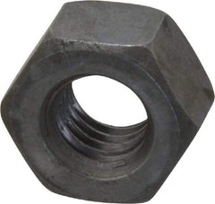 Value Collection - 7/16-14 UNC Steel Right Hand Heavy Hex Nut - 3/4" Across Flats, 27/64" High, Uncoated - Exact Industrial Supply