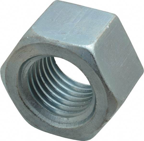 Value Collection - 1-3/4 - 5 UNC Steel Right Hand Heavy Hex Nut - 2-3/4" Across Flats, 1-23/32" High, Uncoated - Exact Industrial Supply