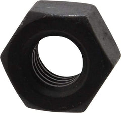Value Collection - 7/16-14 UNC Steel Right Hand Heavy Hex Nut - 3/4" Across Flats, 27/64" High, Uncoated, 2B Class of Fit - Exact Industrial Supply