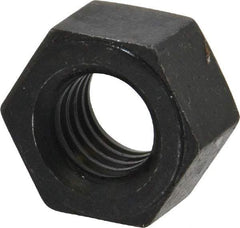 Value Collection - 9/16-12 UNC Steel Right Hand Heavy Hex Nut - 15/16" Across Flats, 35/64" High, Uncoated, 2B Class of Fit - Exact Industrial Supply