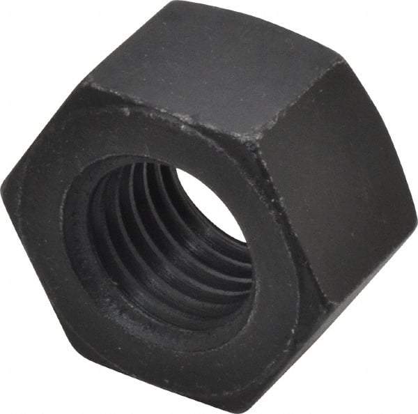 Value Collection - 7/8-9 UNC Steel Right Hand Heavy Hex Nut - 1-7/16" Across Flats, 55/64" High, Uncoated, 2B Class of Fit - Exact Industrial Supply