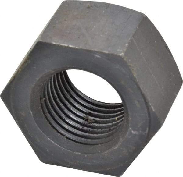 Value Collection - 1-1/4 - 8 UN Steel Right Hand Heavy Hex Nut - 2" Across Flats, 1-7/32" High, Uncoated, 2B Class of Fit - Exact Industrial Supply