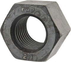 Value Collection - 1-3/4 - 5 UNC Steel Right Hand Heavy Hex Nut - 2-3/4" Across Flats, 1-23/32" High, Uncoated, 2B Class of Fit - Exact Industrial Supply