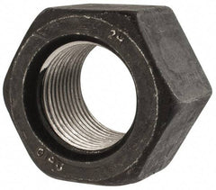 Value Collection - 1-3/4 - 8 UN Steel Right Hand Heavy Hex Nut - 2-3/4" Across Flats, 1-23/32" High, Uncoated, 2B Class of Fit - Exact Industrial Supply