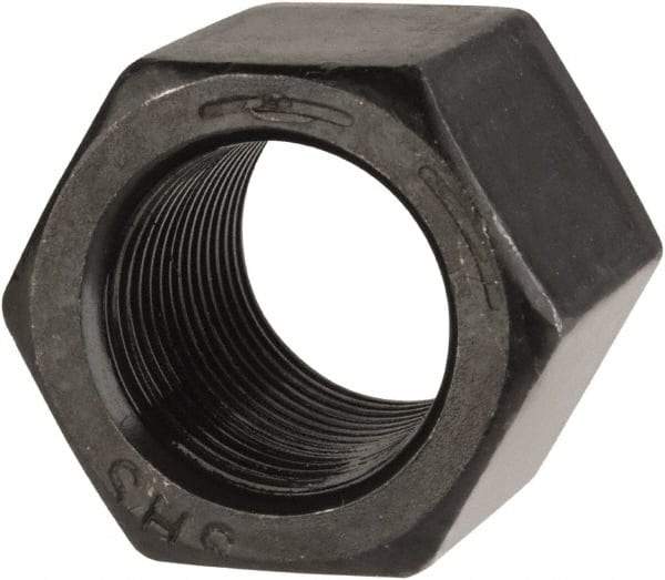 Value Collection - 3/4-16 UNF Steel Right Hand High Hex Nut - 1-1/16" Across Flats, 1" High, Uncoated - Exact Industrial Supply