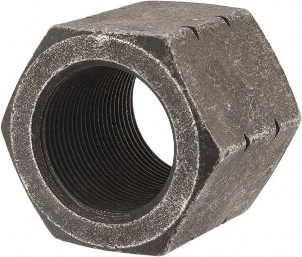 Value Collection - 1-1/2 - 12 UNF Steel Right Hand High Hex Nut - 2" Across Flats, 1-9/32" High, Uncoated - Exact Industrial Supply