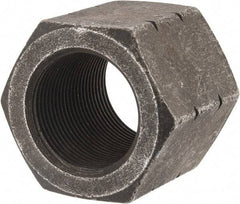 Value Collection - 1-1/2 - 12 UNF Steel Right Hand High Hex Nut - 2" Across Flats, 1-9/32" High, Uncoated - Exact Industrial Supply