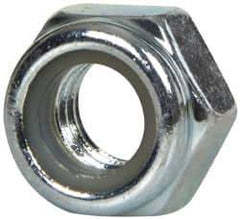 Value Collection - M6x1.00 Metric Coarse Grade 8 Hex Lock Nut with Nylon Insert - 6mm High, Zinc-Plated Finish - Exact Industrial Supply