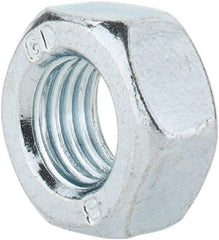 Value Collection - M8x1.00 Metric Fine Steel Right Hand Hex Nut - 13mm Across Flats, 6.5mm High, Zinc-Plated Finish - Exact Industrial Supply