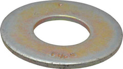 Value Collection - 1-1/8" Screw, Grade 8 Steel USS Flat Washer - 1-1/4" ID x 2-3/4" OD, 11/64" Thick, Zinc Yellow Dichromate Finish - Exact Industrial Supply