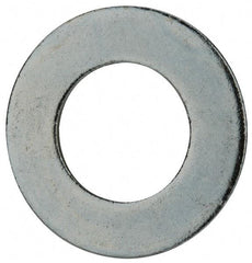 Value Collection - 1-3/8" Screw, Steel SAE Flat Washer - 1-7/16" ID x 2-3/4" OD, 5/32" Thick, Zinc-Plated Finish - Exact Industrial Supply