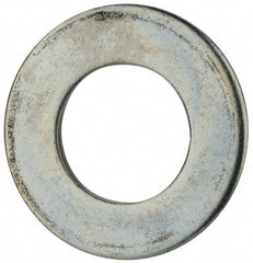 Value Collection - 1-1/2" Screw, Steel SAE Flat Washer - 1-9/16" ID x 3" OD, 5/32" Thick, Zinc-Plated Finish - Exact Industrial Supply