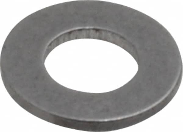 8″ Screw Standard Flat Washer: Steel, Uncoated 0.174″ ID, 0.387″ OD, 0.044″ Thick