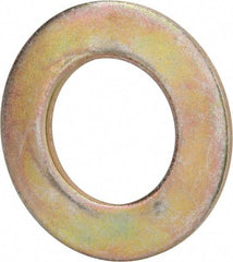 Value Collection - 1-3/4" Screw, Grade 8 Steel SAE Flat Washer - 1-7/8" ID x 3-3/8" OD, 5/32" Thick, Zinc Yellow Dichromate Finish - Exact Industrial Supply