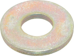 Value Collection - 5/16" Screw, Grade 8 Steel Extra Thick Flat Washer - Zinc Yellow Dichromate Finish - Exact Industrial Supply