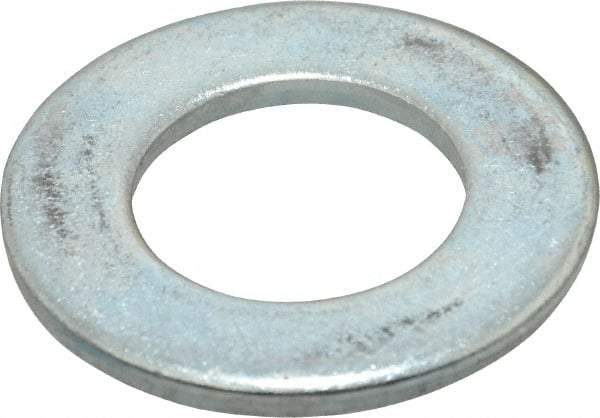 Value Collection - M30 Screw, Steel Standard Flat Washer - 31mm ID x 56mm OD, 4mm Thick, Zinc-Plated Finish - Exact Industrial Supply
