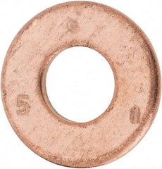 Value Collection - #20 Screw, Silicon Bronze Standard Flat Washer - 0.336" ID x 3/4" OD, 0.064" Thick - Exact Industrial Supply