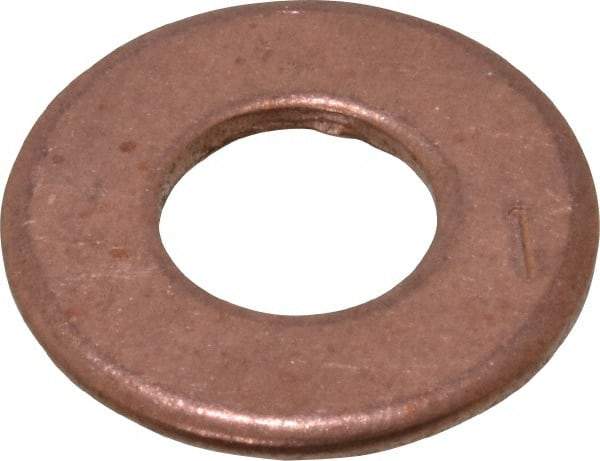 Value Collection - #24 Screw, Silicon Bronze Standard Flat Washer - 0.395" ID x 7/8" OD, 0.064" Thick, Plain Finish - Exact Industrial Supply
