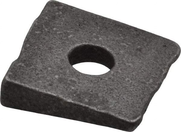 Value Collection - 3/8" Bolt, Iron Beveled Square Washer - 7/16" ID, 11/32 Minimum Thickness - Exact Industrial Supply